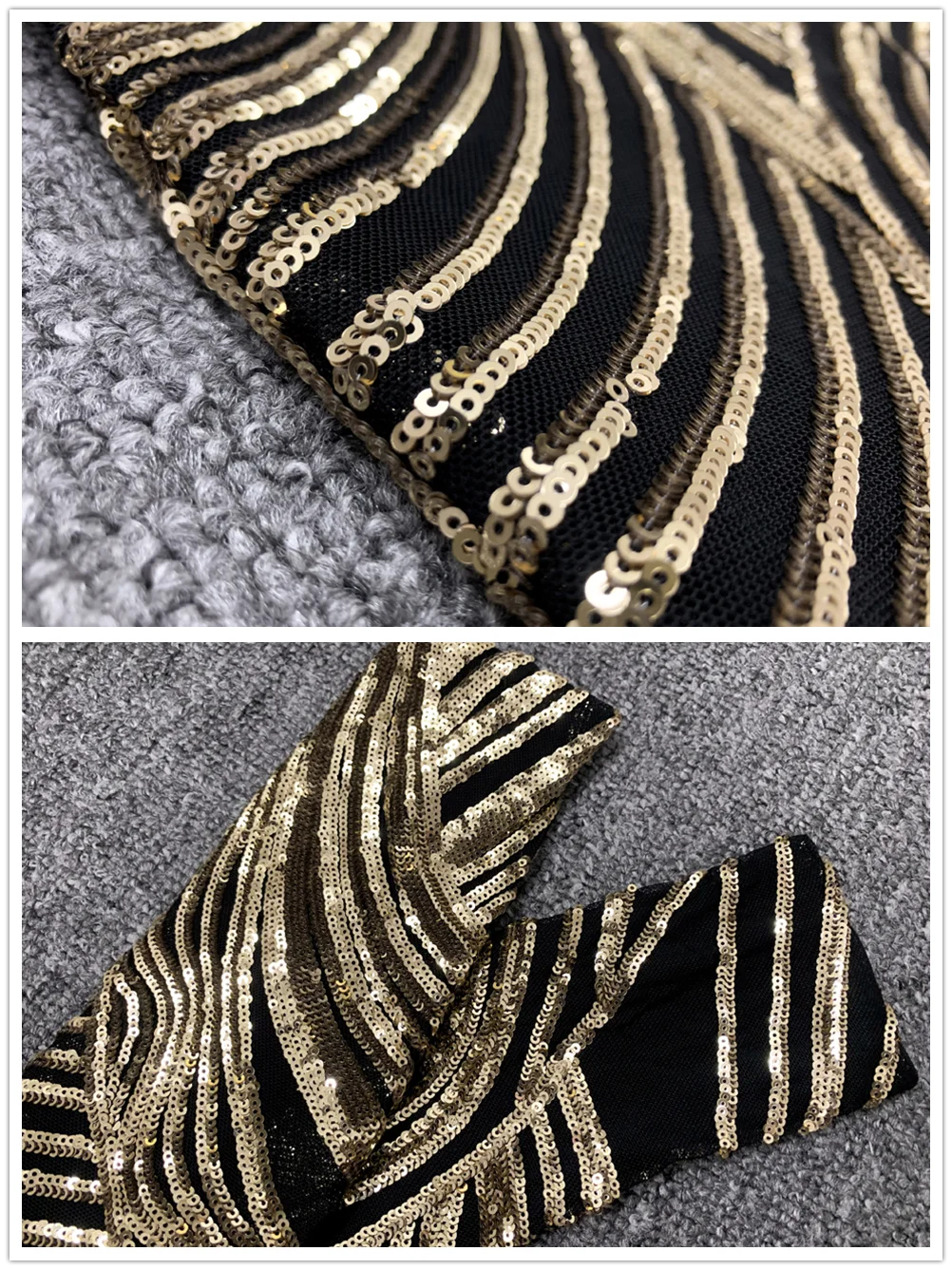 Geometric Sequin Dress