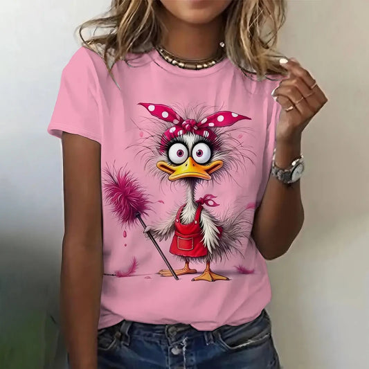 Polyester Regular Cartoon T Shirts