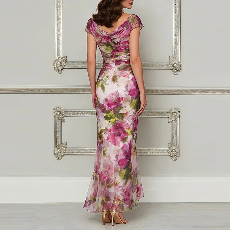 Fishtail Hem Evening Gown