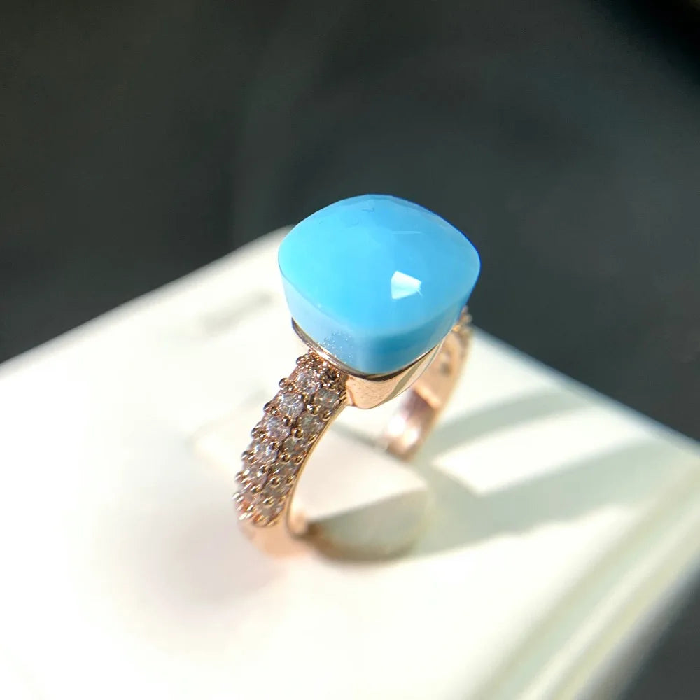 Candy Zircon Crystal Ring