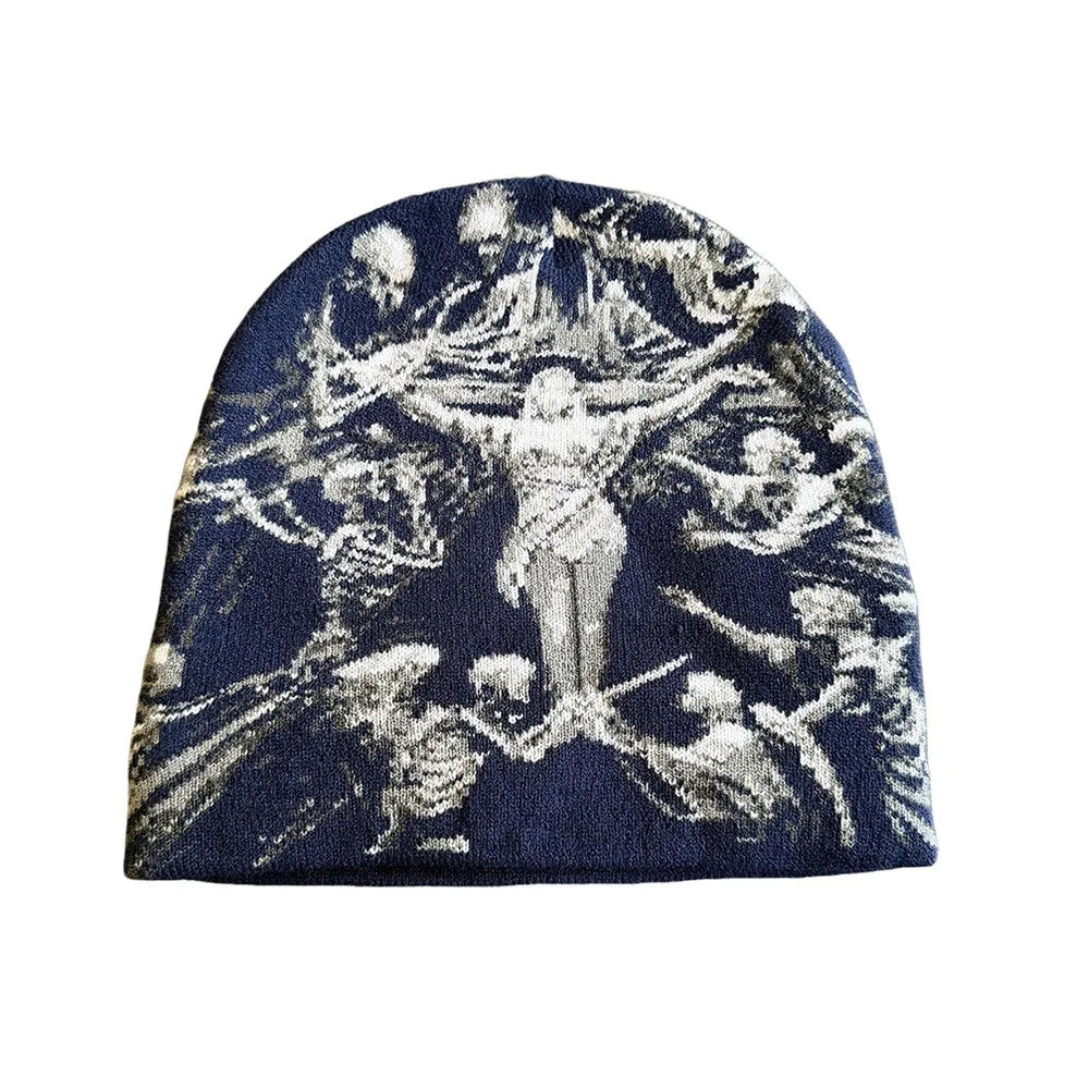 Elastic Jacquard Beanie