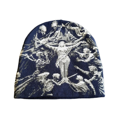 Elastic Jacquard Beanie