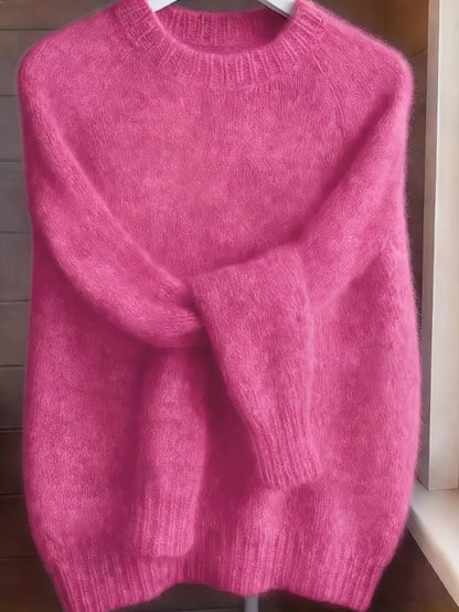 Wool Blend Round Neck Sweater