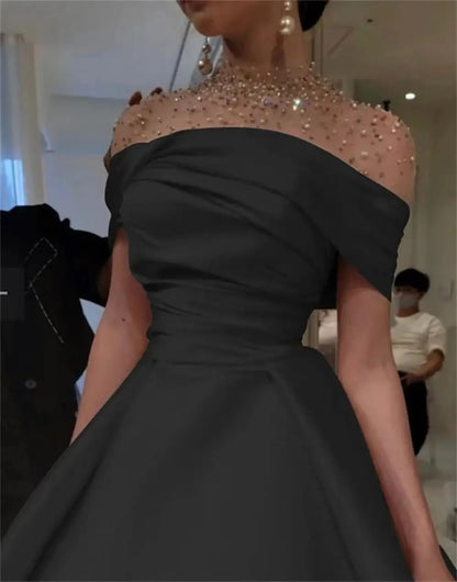 Elegant Robe Halter Dress