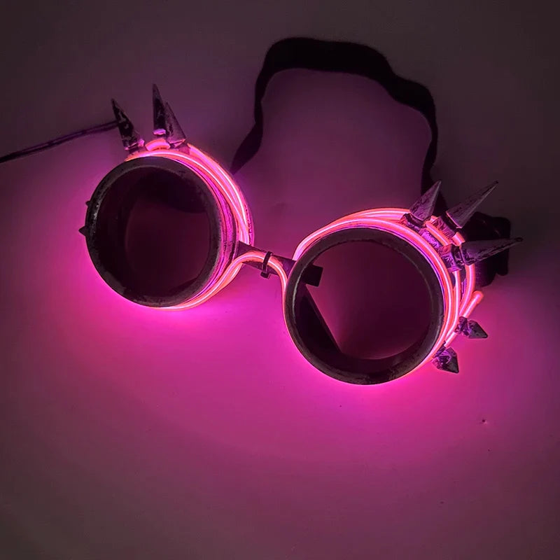 LED Steampunk Party Glasses
