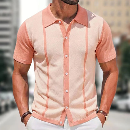 Casual Knit Polo Shirt