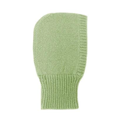 Wool Blend Hooded Scarf Beanie