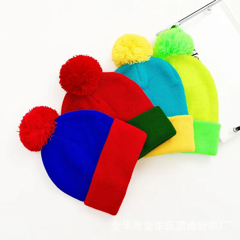 Cuffed Pom Beanie and Gloves Set