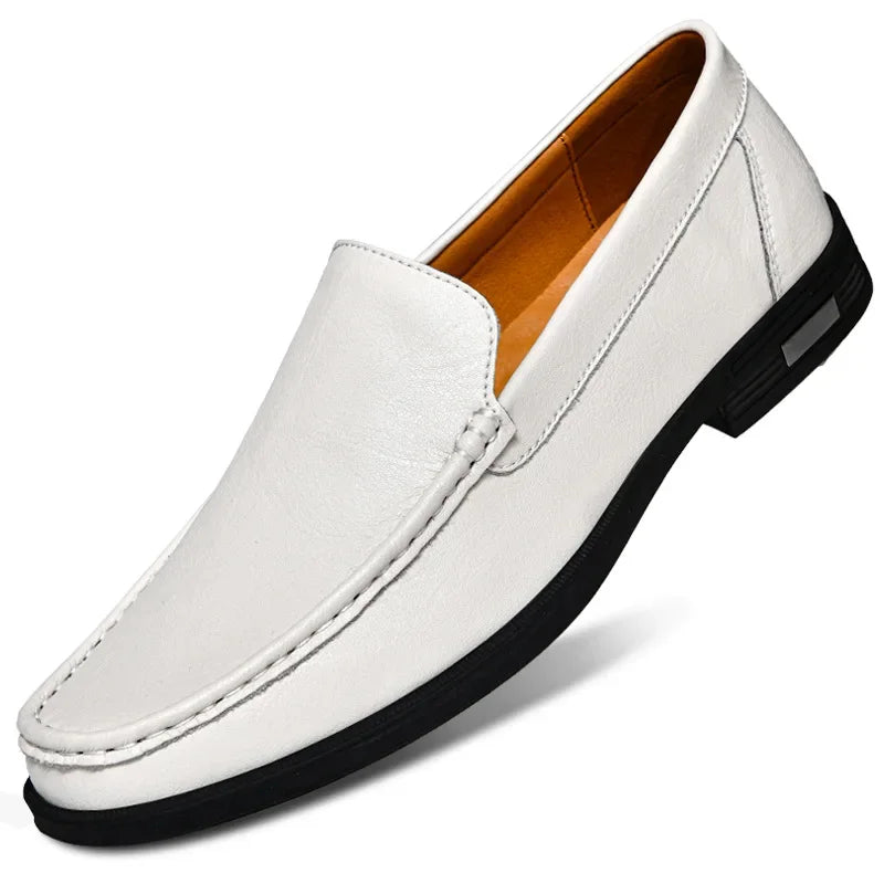 Leather Slip On Shoes Style