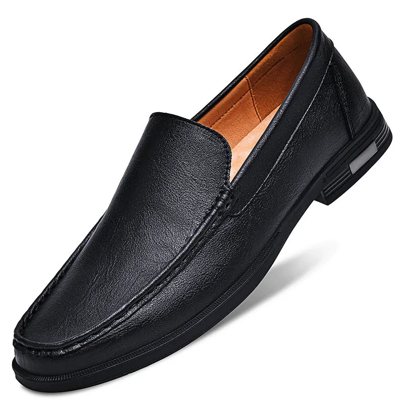 Leather Slip On Shoes Style