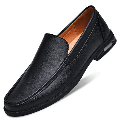 Leather Slip On Shoes Style