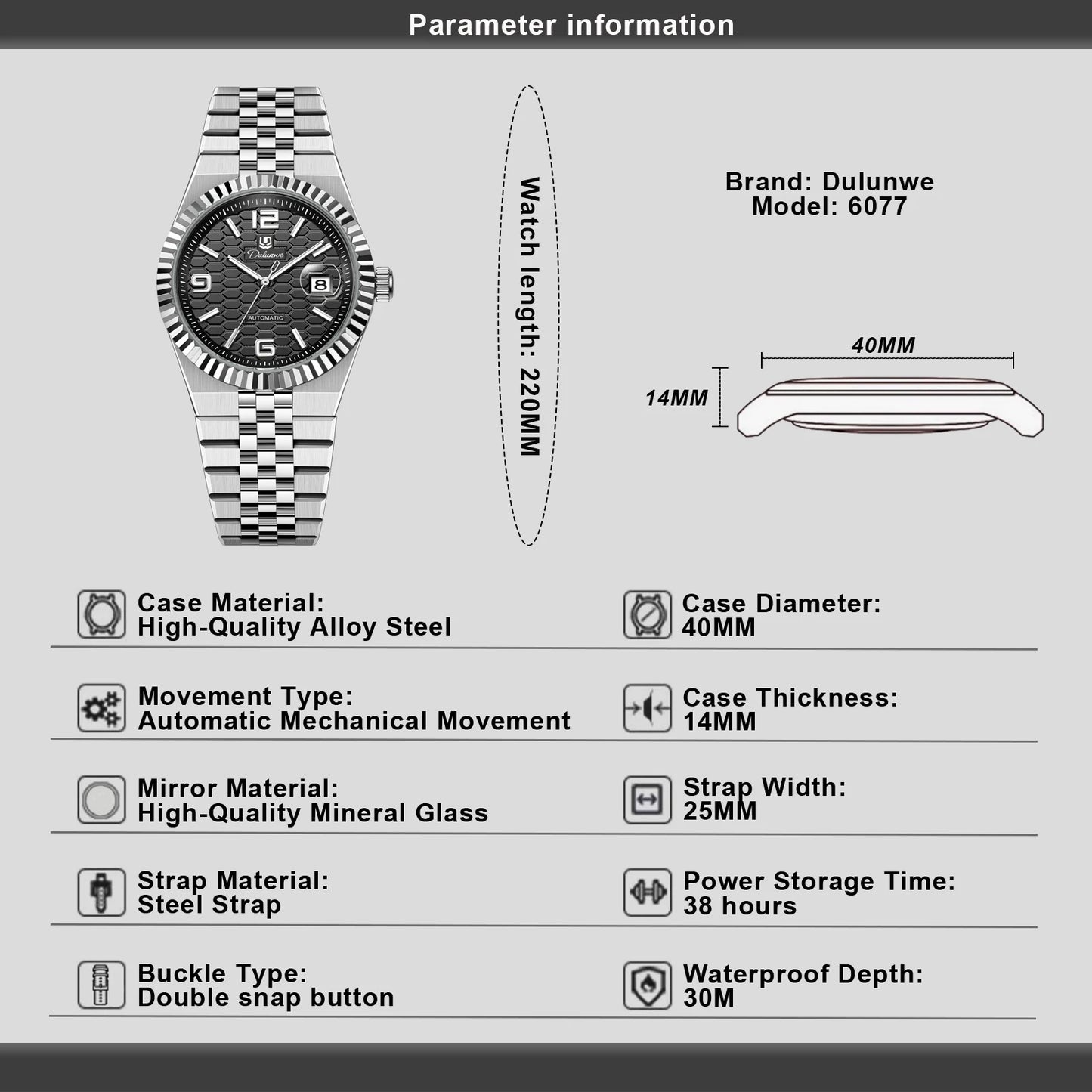 Automatic Alloy Watch