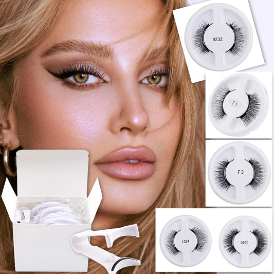 Magnetic 3D False Eyelashes Set