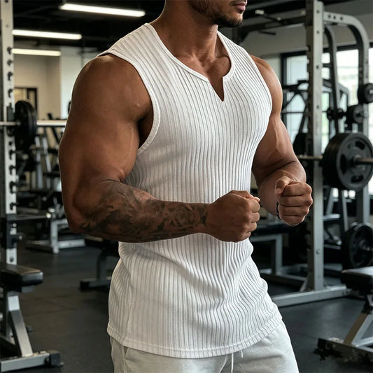 V-Neck Stripe Training Vest
