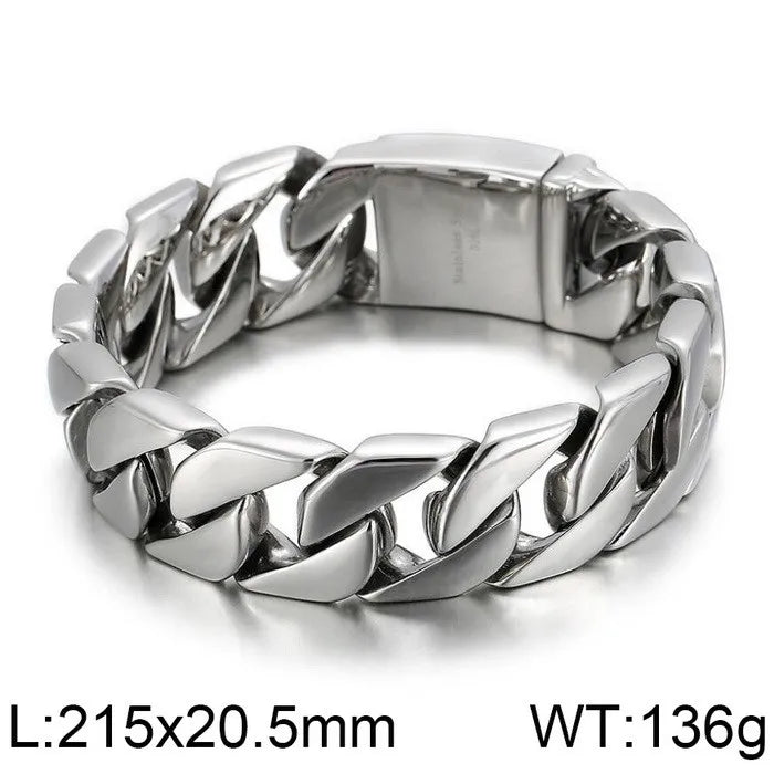 Geometric Link Chain Bracelet