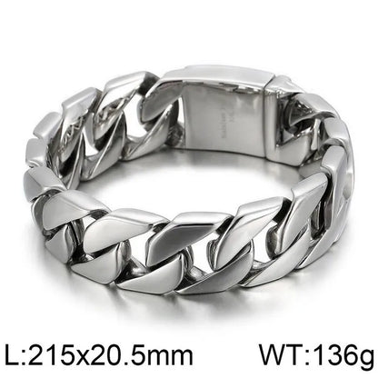 Geometric Link Chain Bracelet