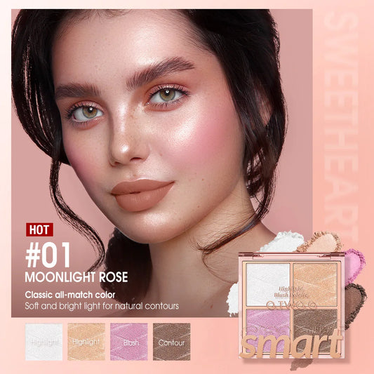4 Color Blush Palette