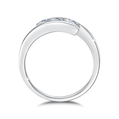 3 Stone Moissanite Ring