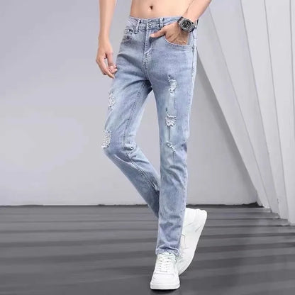 Ripped Distressed Vintage Slim Jeans