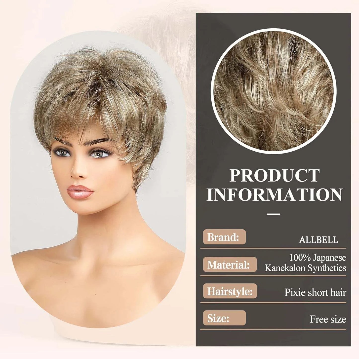 Short Pixie Wig
