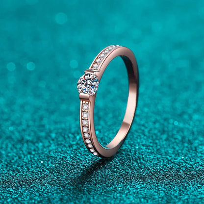 Moissanite Silver Ring