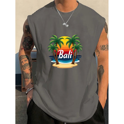 Bali Coconut Print Tank Top