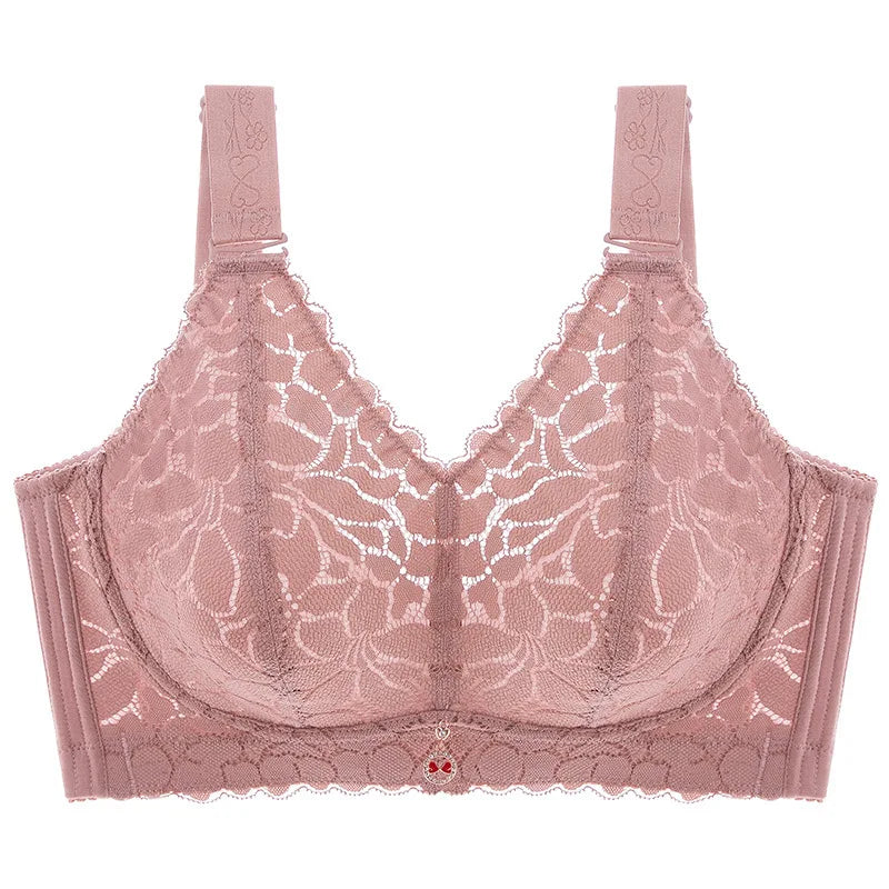 Floral Print Gathered Bra