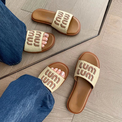 Women Graffiti Summer Slippers