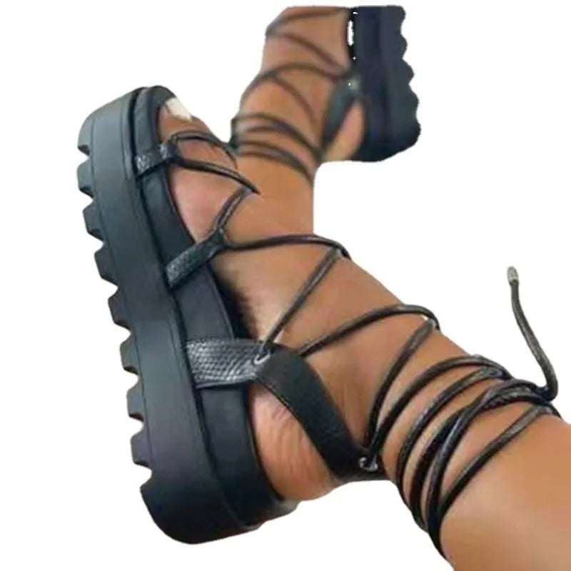 Roman Cross Strap Sandals