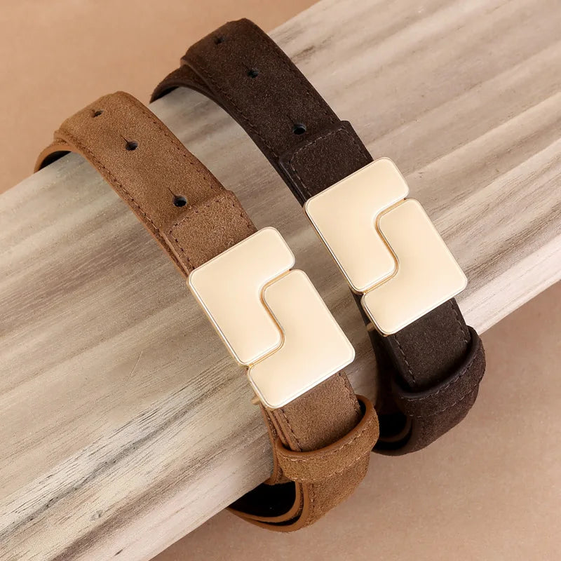Suede Leather Belt