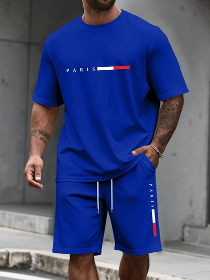 O-Neck Running Tracksuit Two-Piece Set