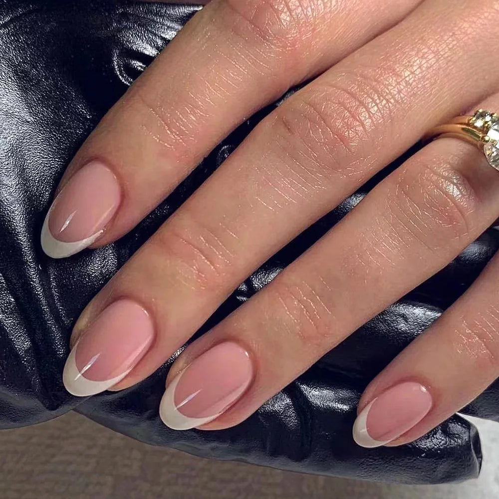Wine Red Almond Press On Nails
