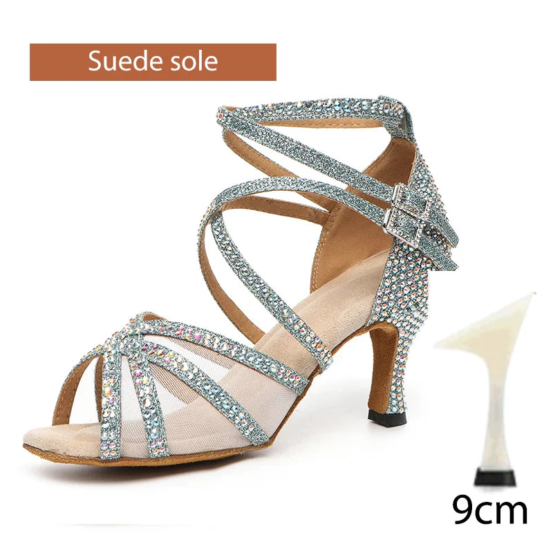 Rhinestone Latin Dance Shoes