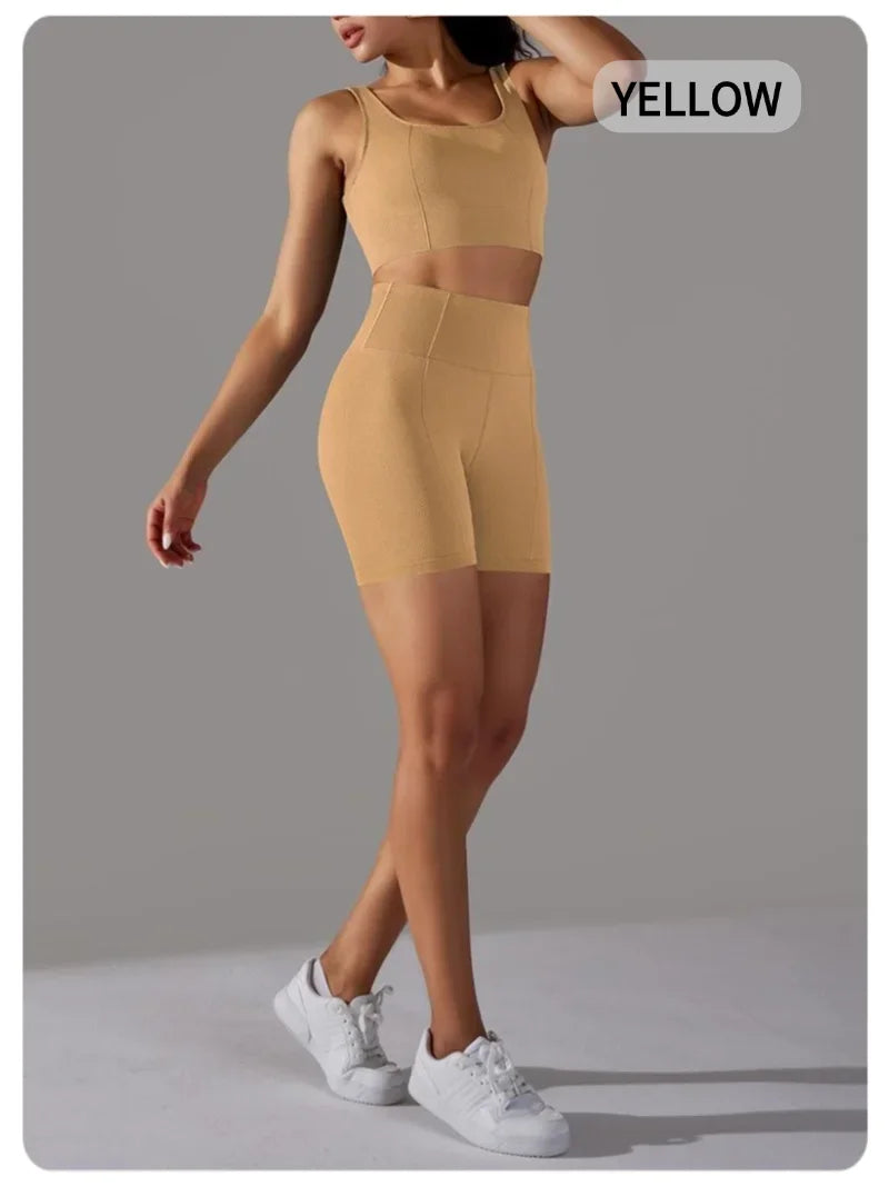 Seamless Crop Top Tracksuit