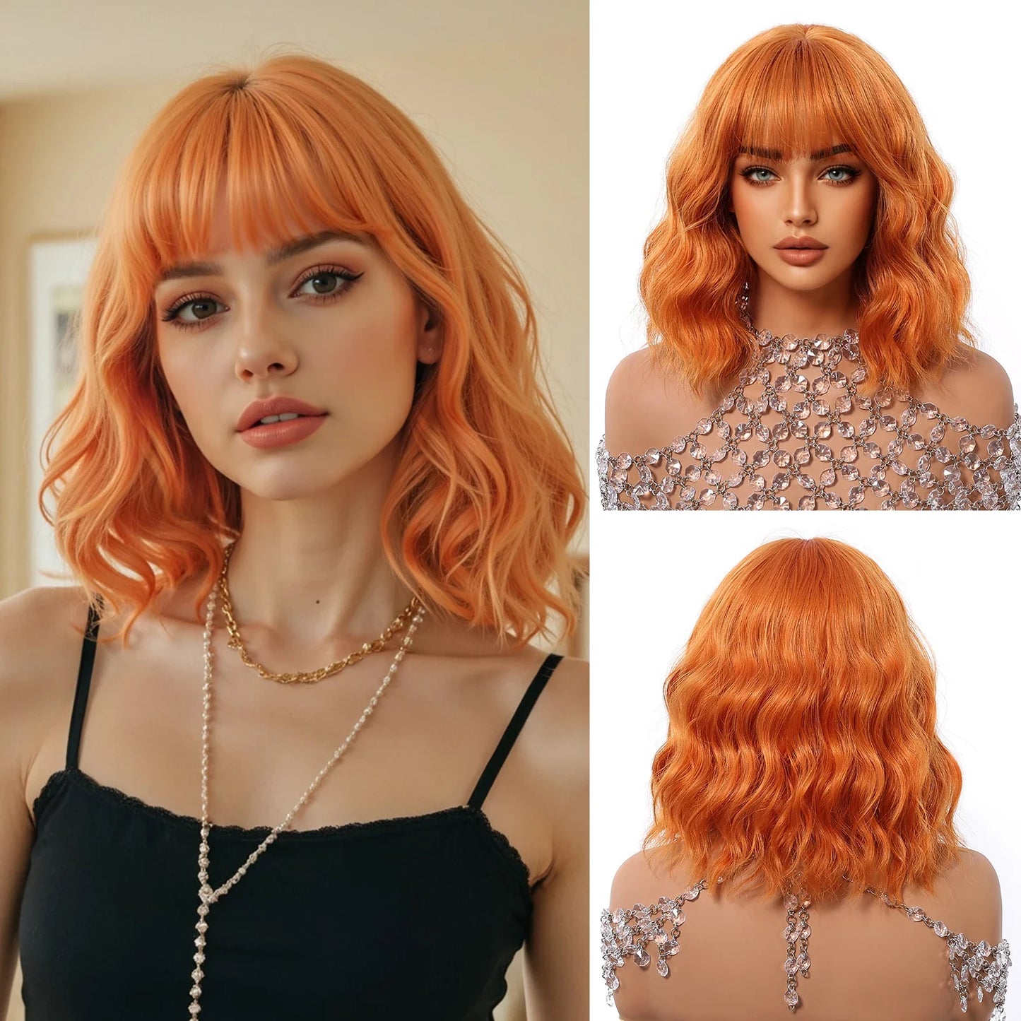Short Wavy Bob Wig