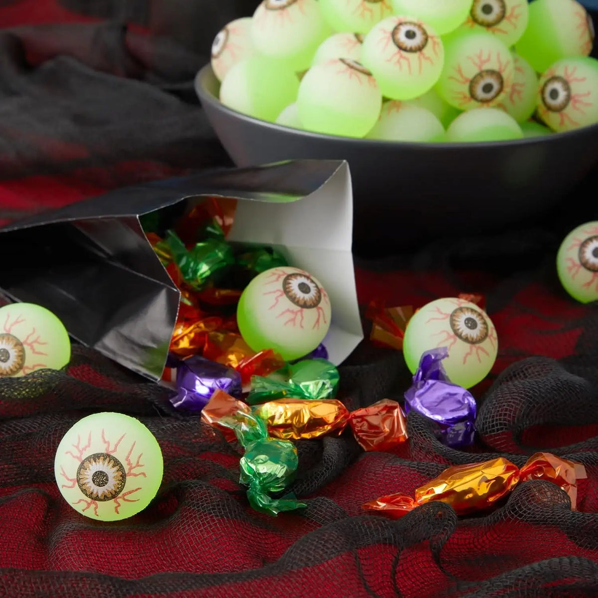 Glow-in-the-Dark Eyeball Bouncy Balls