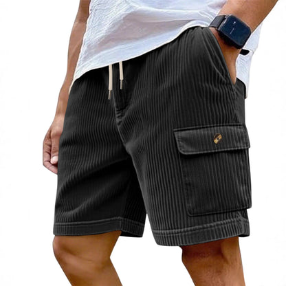 Corduroy Drawstring Beach Shorts