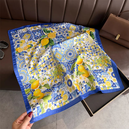 Fruit Print Korean Square Scarf