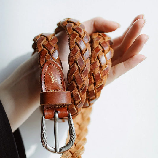 Braided Leather Belt