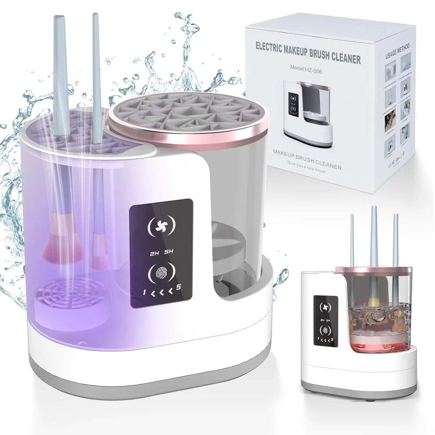 3-in-1 Electric Makeup Brush Cleaner