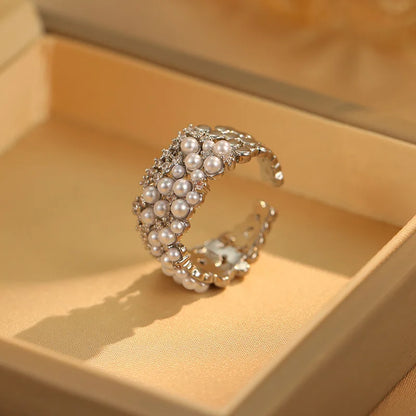 Platinum Zircon Engagement Ring