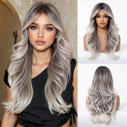 Ombre Wavy Blonde Wig