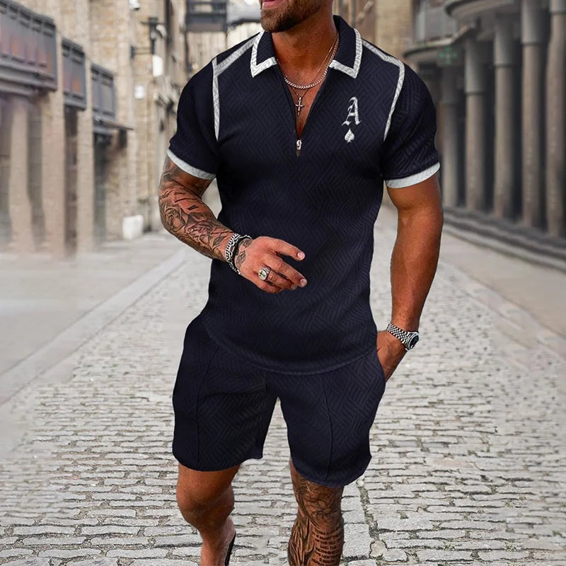 3D Print Polo Zip Tracksuit Set
