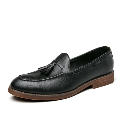 Leather Slip-on High Shoes