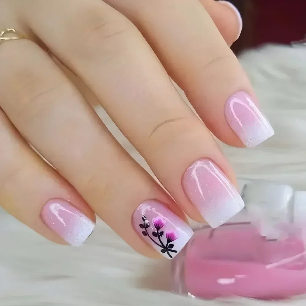 Glitter Coffin Press On Nails