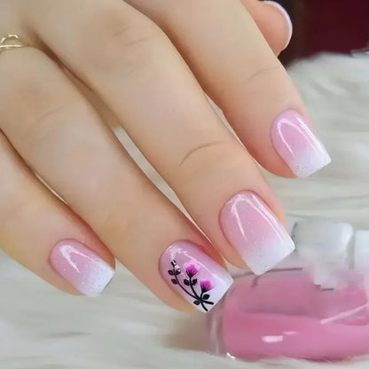 Glitter Coffin Press On Nails