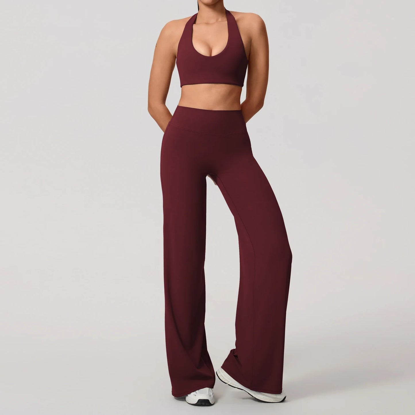 Bell-Bottom Sports Bra Set