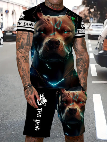 Graffiti Print Loose Sports Set