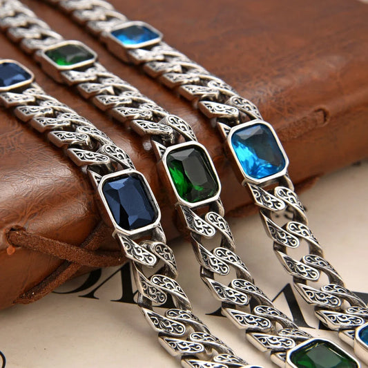 Vintage Geometric Link Bracelet