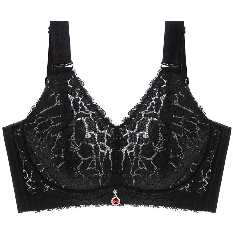 Floral Print Gathered Bra
